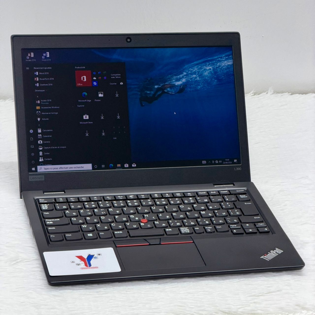 LENOVO L390 Intel (R) Celeron ( R) CPU -4305U - 14’’, 128 Go SSD - 8 Go Ram - Azerty