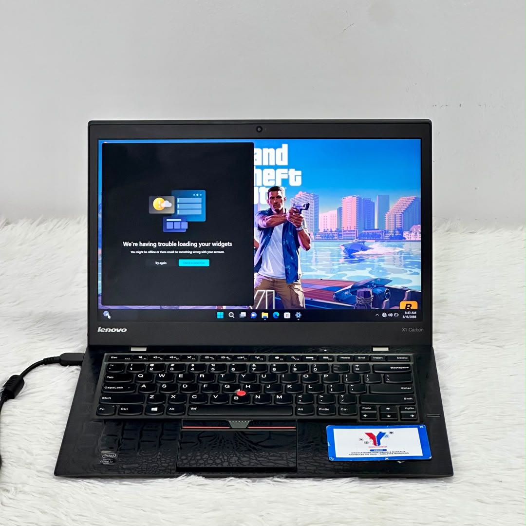 Lenovo X1 carbon Intel (R) Core(TM) i7  - 5600U CPU @ 2.60GHz  - 2.640GHz 15.6’’, 128 HDD - 8 Go Ram - Azerty
